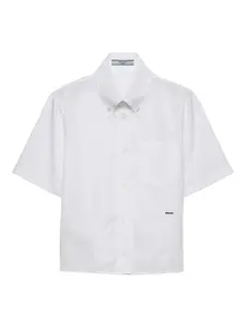 Рубашка с накладным карманом Prada, белый