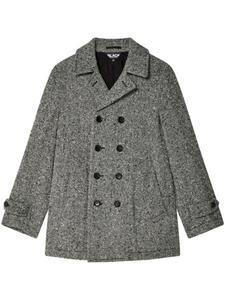 Пальто с узором в елочку Black Comme Des Garçons, черный