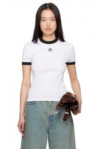 Футболка приталенная с логотипом Moon Marine Serre, белый