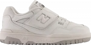 Кроссовки New Balance 550 Bungee Lace Strap Little Kid 'White Grey', белый