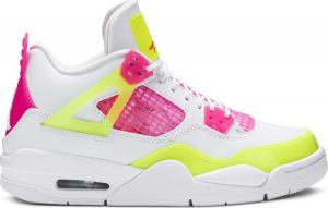 Кроссовки Air Jordan 4 Retro GS Lemon Venom, желтый