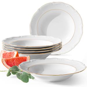 Тарелка KONSIMOВ белый, золотистый диаметр: 22 см