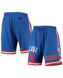 Мужские шорты cade cunningham blue detroit pistons player replica Pro Standard, синий