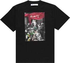 Футболка мужская Off-White Caravaggio Paint с рисунком, черный