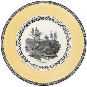 Тарелка десертная Villeroy & Boch Audun, 21,6 см, желтый/черный