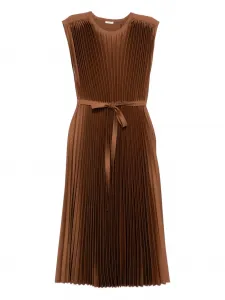 Платье-миди Volta с плиссировкой Joseph, коричневый