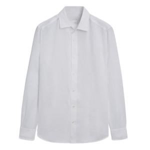 Рубашка Massimo Dutti 100% Linen Regular Fit, белый