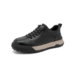 Satchi Кроссовки мужские Top Grain Cow Leather Low top Skateboard черные