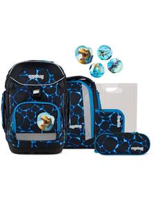 Ergobag Набор школьных рюкзаков, 6 предметов, Bärassic Garden, синий