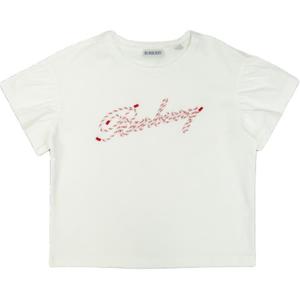 Детская футболка Burberry, белый