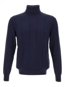 Водолазка в рубчик Eleventy, синий