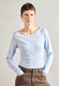 Топ Marc O'Polo LONG SLEEVE BOAT NECK, Soft Sea/Light Blue