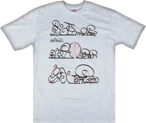 Футболка Supreme System Tee 'Ash Grey', серый