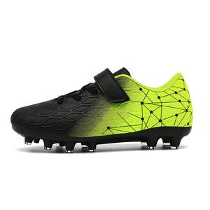 Детские футбольные бутсы с низким верхом, устойчивые к истиранию и скольжению CAMKIDS, зеленый/черный