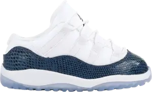 Кроссовки Air Jordan 11 Retro Low TD Navy Snakeskin 2019, белый