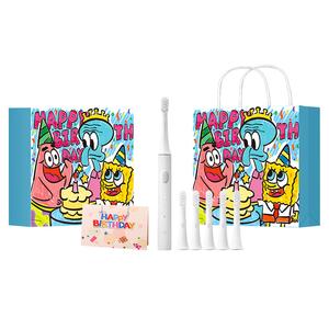 Электрическая зубная щетка t100 с usb-зарядкой, звуковая вибрация, импортные мягкие щетинки t100 Xiaomi, белый