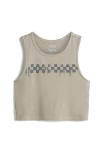 Топ CHECK WASH FITTED CROP TANK Vans, бежевый