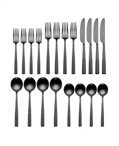 Набор столовых приборов Modulus satin 20 предм., сервиз на 4 персоны Lenox, black