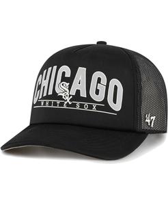Мужская черная кепка Chicago White Sox Backhaul из пеноматериала Trucker Snapback '47 Brand