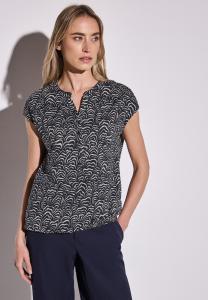 Футболка с принтом IM-LOOK Street One, темно-синий