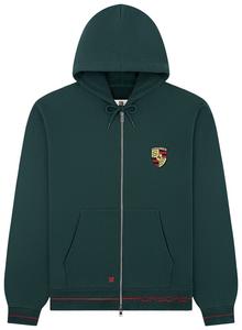 Худи на молнии Aimé Leon Dore x Porsche, зеленый