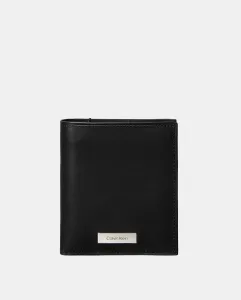 Тонкий трехсекционный кошелек Calvin Klein, черный