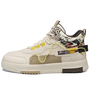 Кроссовки WARRIOR Skateboarding Shoes Men Mid-top, бежевый