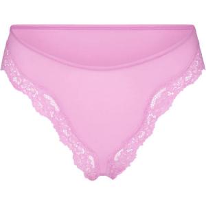 Подходящие для всех кружевные трусики-танга для женщин, 1 шт, цвет «лепесток» Skims, 1 pack (petal color)