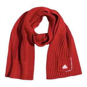 Акриловый вязаный шарф унисекс красный Adidas