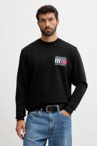 Хлопковая толстовка Tommy Jeans, черный