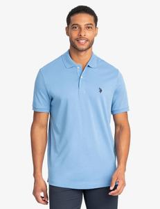 Футболка поло U.S. Polo Assn. Solid Interlock, голубой
