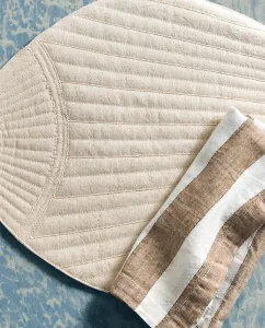 Салфетка Zara Home Quilted Fish, светло-бежевый