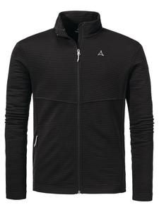 Schöffel Спортивная флисовая куртка 'Hiking CIRC Fleece Jk Style Smue MNS' в черном цвете