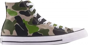 Кроссовки Converse Chuck Taylor All Star High Archival Camo, зеленый