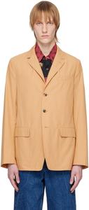Светло-коричневый пиджак с надрезом Dries Van Noten