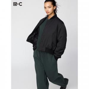 Куртка-бомбер Uniqlo женская, 09 черный
