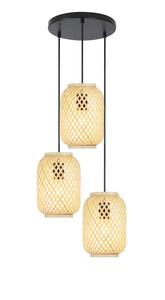 Подвесной светильник Novel натуральный, черный диаметр/высота: 41/120 см