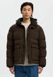 Куртка Selected Homme PUFFER GEFÜTTERTE, Delicioso/Brown