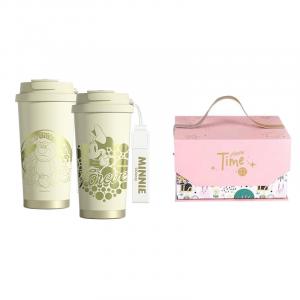 Термочашка для кофе lotso 520 мл Disney, белый/розовый