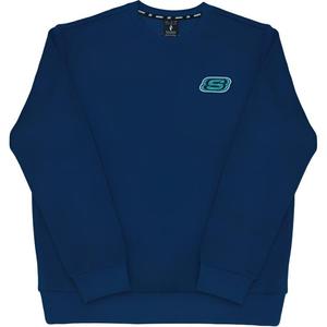 Skechers Свитшот мужской Poseidon Blue с круглым вырезом Moderate