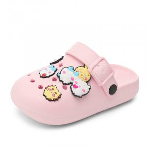 Детские тапочки с низким верхом, устойчивые к истиранию, водонепроницаемые и дышащие, легкие, с амортизацией QIQUDUCK, розовый