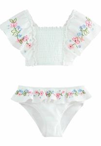 Бикини RUFFLE EMBROIDERED SET Next, белый