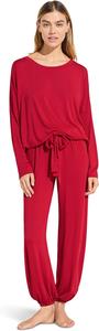 Пижамный комплект Gisele с напуском Eberjey, цвет Haute Red/Haute Red