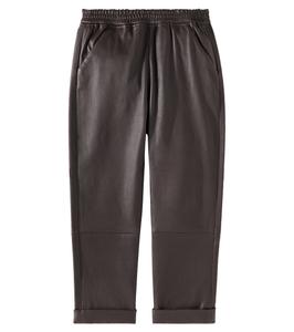 Прямые кожаные брюки Bobbie Donsje, Chocolate Leather