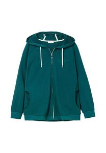 Толстовка с флокированным принтом и карманами Sheego, цвет petrol