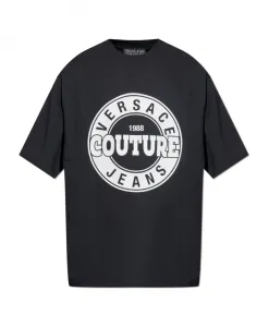 Футболка с принтом Versace Jeans Couture, черный