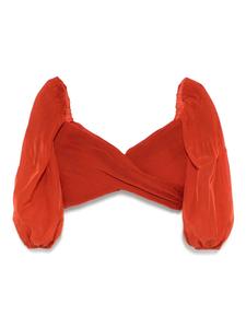 Плиссированный топ Zimmermann, красный