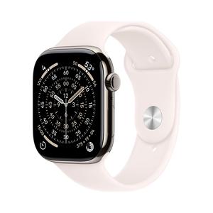 Умные часы Apple Watch Series 11 (GPS+Cellular), 46 мм, Natural Titanium Case/Light Blush Sport Band - S/M