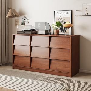 Mikemijia Комод для спальни из массива дерева, настенный, винтажный, 5 ящиков