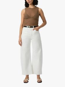 Arellia джинсы высокие с бочкообразными штанинами до щиколотки PAIGE, White